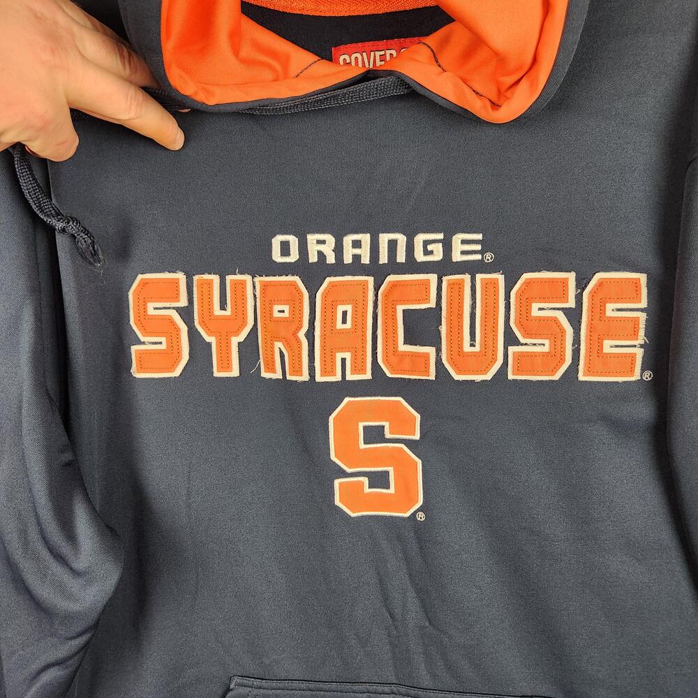 Syracuse Orange Hoodie Sweatshirt Mens XL Blue NCAA College Embroidered Sports